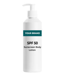 private label SPF 50 Sunscreen Body Lotion